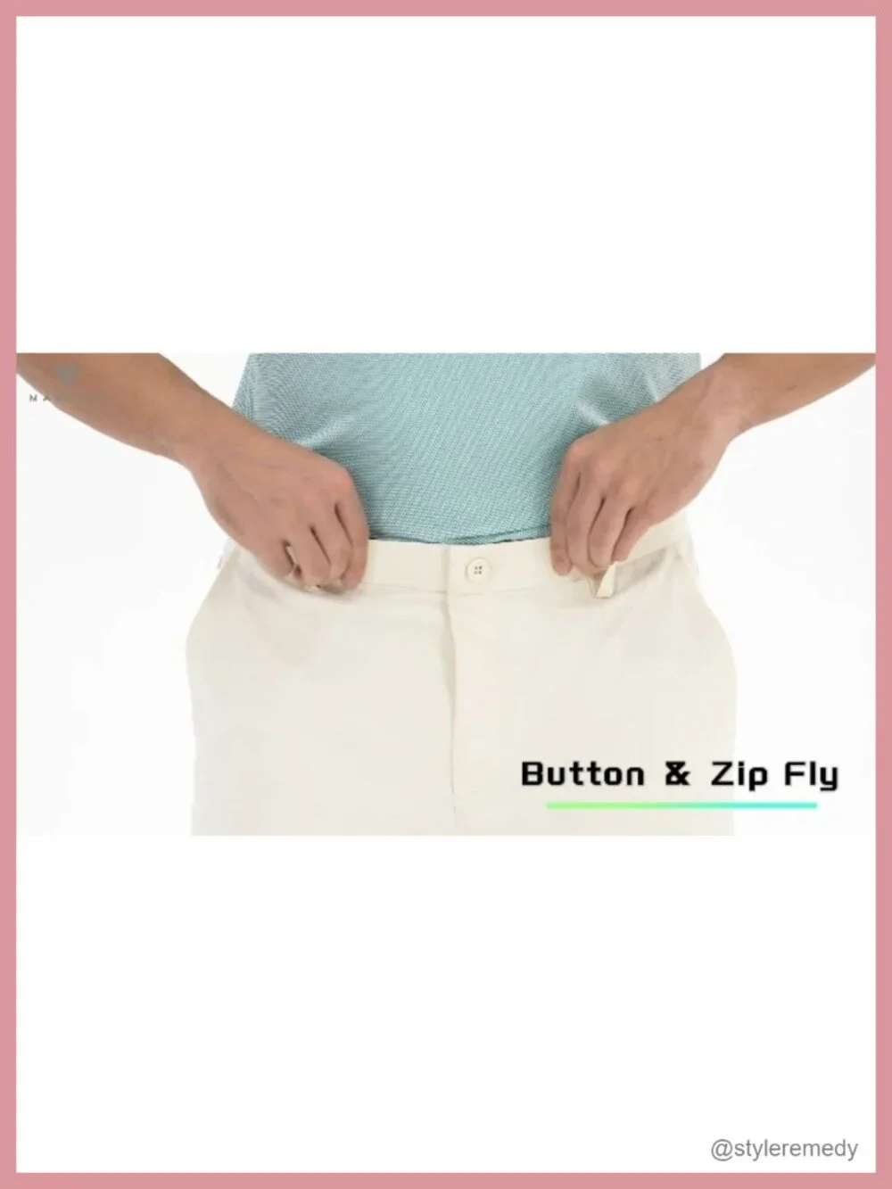 Mens Golf Pants Quick Dry Stretch 5 Pockets Water-Resistant Casual Dress Pants